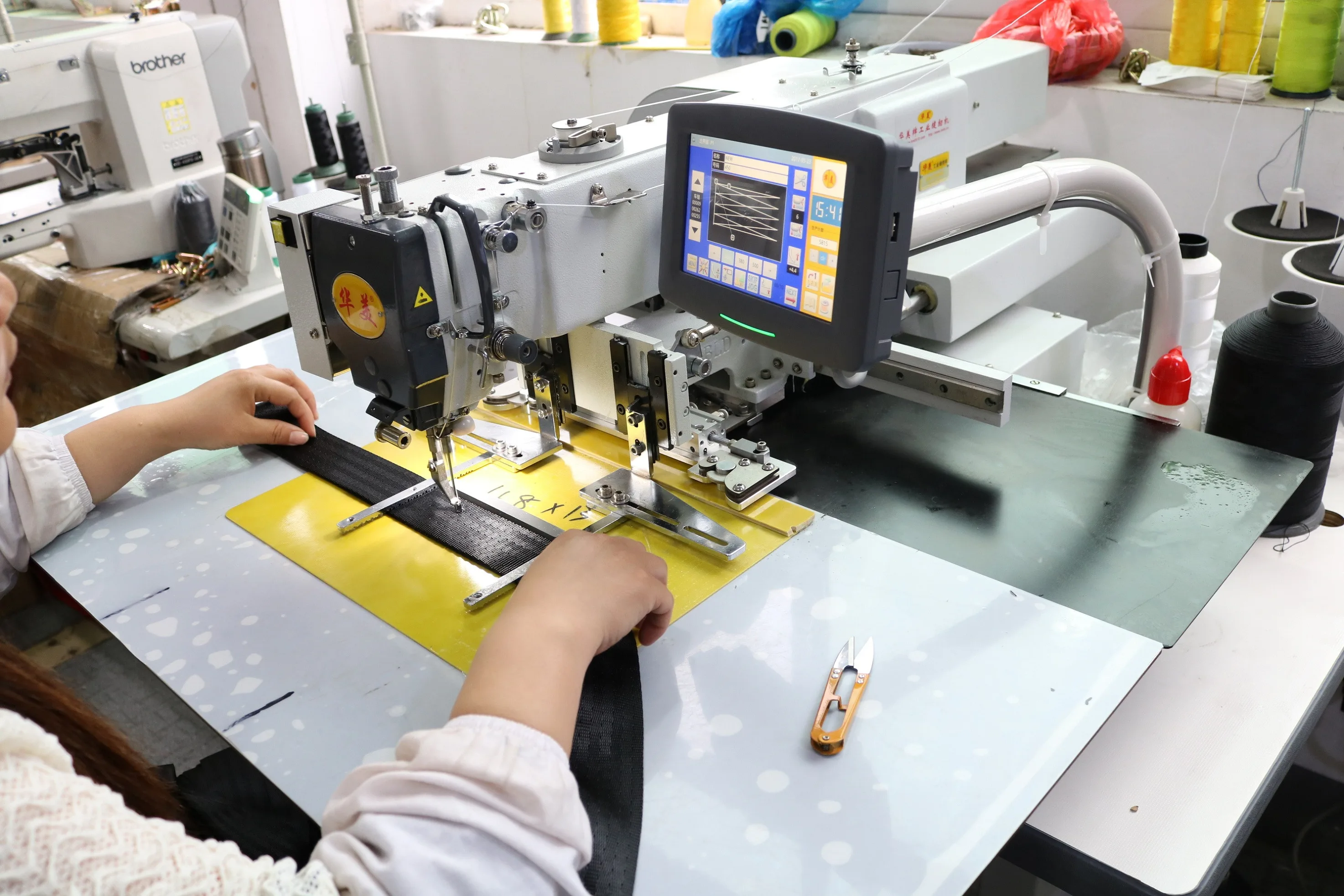 Tie-down strap sewing at Xiangle